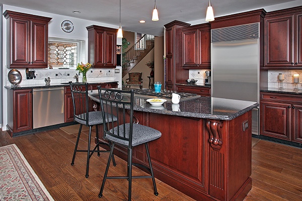 Furniture-Grade Cherry Wood Kitchen Cabinetry