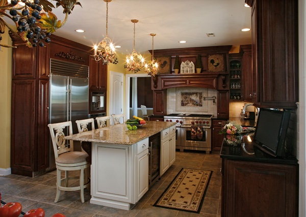 Island and Cabinet Combination
