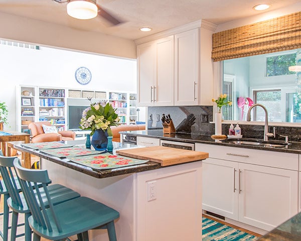 White Open Floor Concept Kitchen