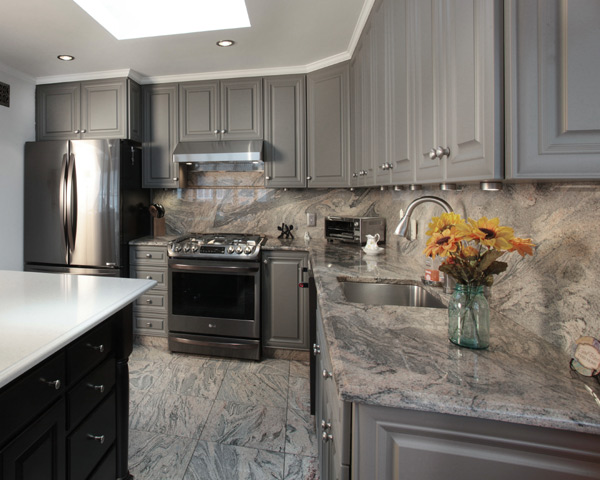 Granite Sheet Backsplash