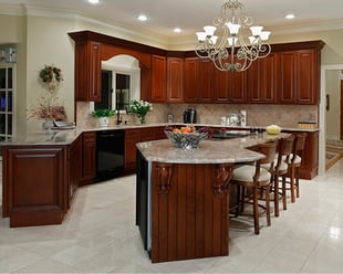 kitchen island cabinets and countertop