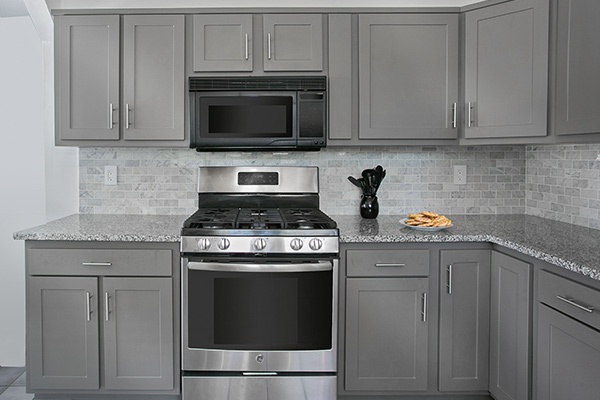 high quality laminate gray shaker cabinets
