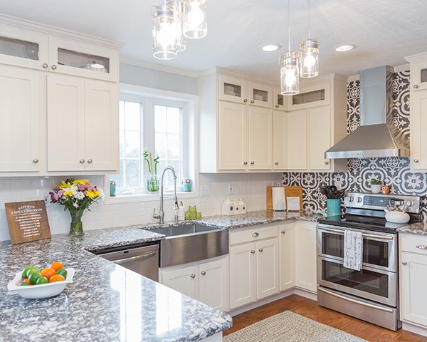 contemporary white kitchen