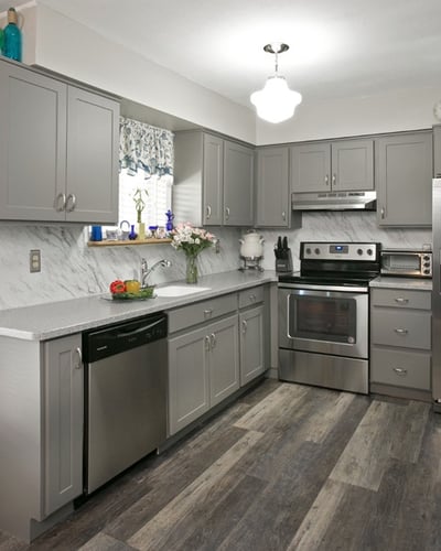 Rustic Hardwood Kitchen Flooring