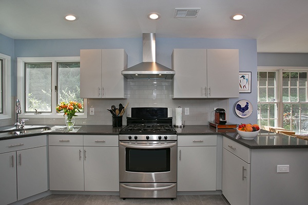 Cabinet Resurfacing Gray Kitchen