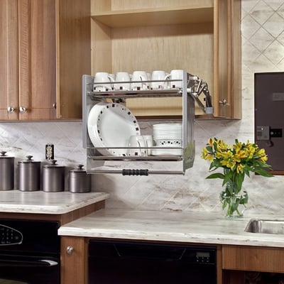 Kitchen Solutions For The Vertically, How To Access High Kitchen Cabinets