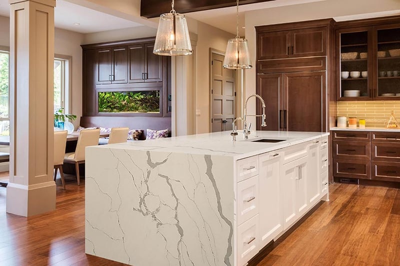 Corian Quartz Kitchen Countertop