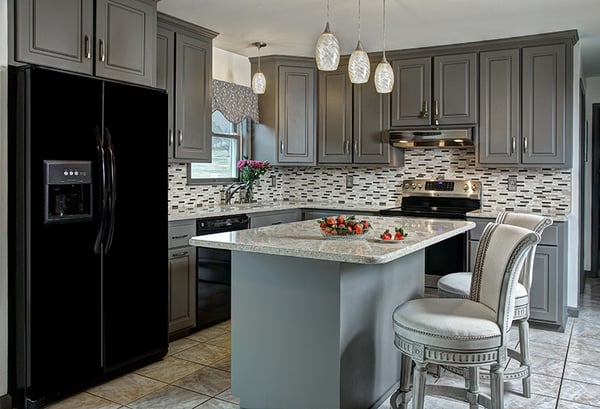 Suede Gray Kitchen Design