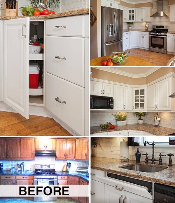 Cottage Style Kitchen Design - Before and After