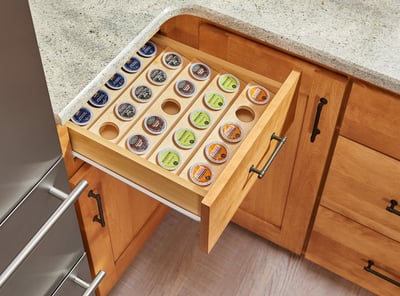 k-cup-drawer-insert, efficient kitchens