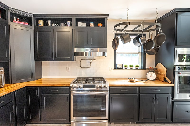 13 Sophisticated Black Kitchen Cabinet Ideas - Cupboard Ideas