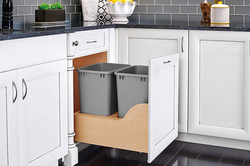 Clever Ideas to Hide Your Kitchen Trash Can