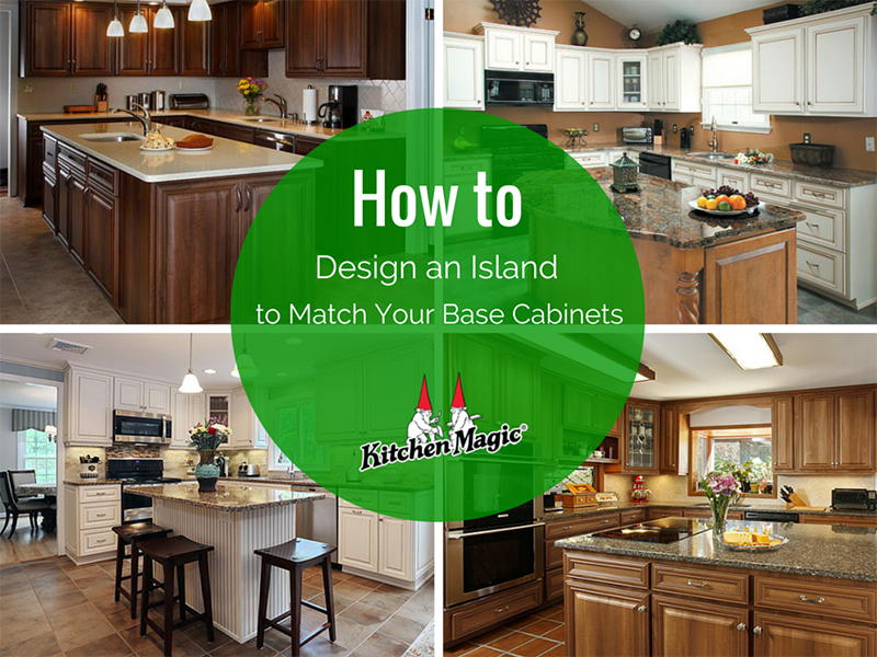 An Island To Complement Your Base Cabinets, How To Match Your Kitchen Cabinets