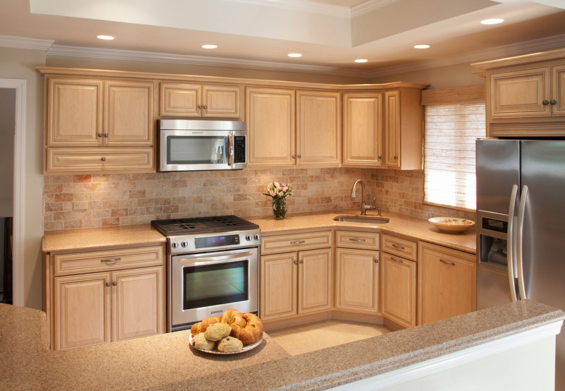 desert-sand hued kitchen
