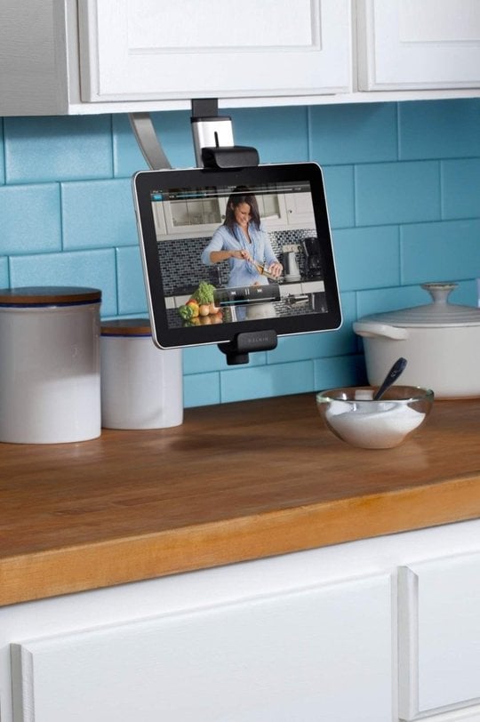 Tablet Holder in the Kitchen