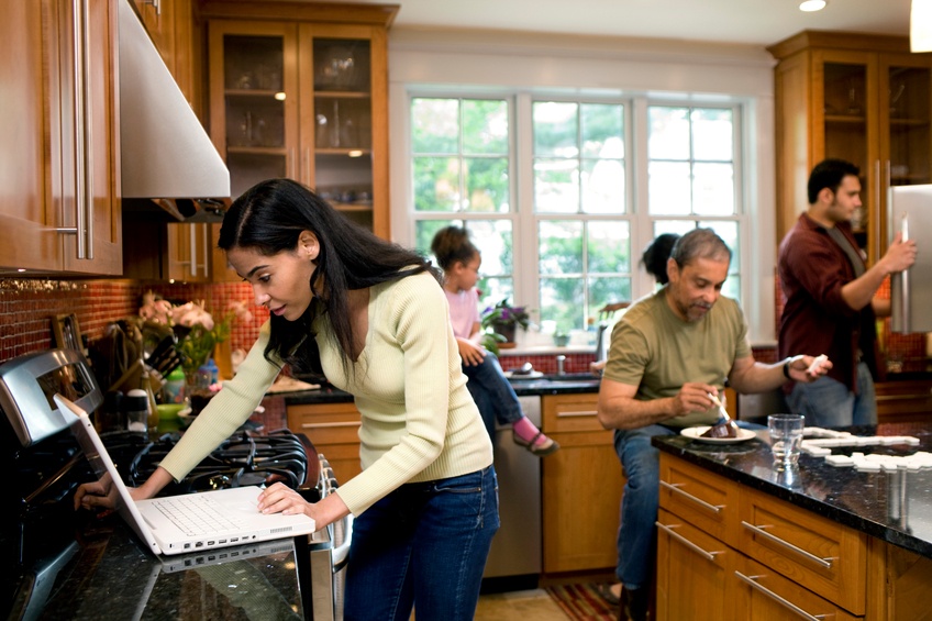 Multi-generational kitchen layout